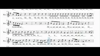Tema da "La primavera" di Vivaldi - Per flauto dolce