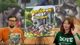 Настольная игра БАНДА ЕНОТОВ 🦝 летсплей, играем RACCOON HEIST от KONIK GAMES