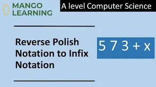 Reverse Polish Notation to Infix Notation