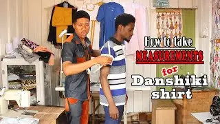 How to take measurements of Danshiki shirt