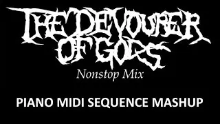 DM DOKURO - The Devourer of Gods (Nonstop Mix) | Terraria Calamity Mod | Piano MIDI Sequence Mashup