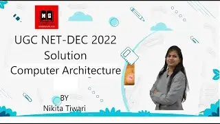 UGC NET | DEC 2022 Solutions | Computer Architecture Solutions | UGC NET CS Preparation