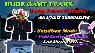 MASSIVE Game LEAKS From BelowNatural Himself (Sandbox Mode + Void Caster Comeback?! || Roblox TDS