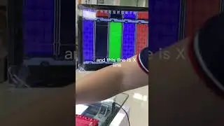 Show how to operate laser machine and repair LCD vertical bright line