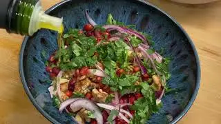 День 2 \НАЦИОНАЛЬНАЯ КУХНЯ \ ГРУЗИЯ \Салат Тбилиси с фасолью и курицей