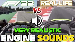 How REALISTIC are the F1 23 GAME ENGINE SOUNDS?