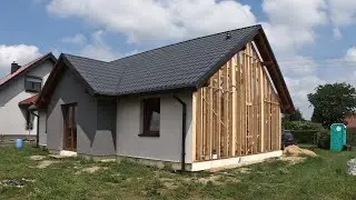 Building a Warm and Cozy Single-Story Wooden House 