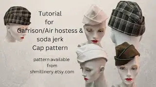 Making a Garrison cap/ Hostess cap and Soda jerk cap