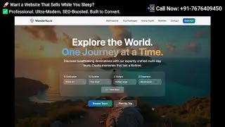 Travel Agency Website Design for Holiday Package Sales