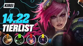 TIER LIST Patch 14.22 - League of Legends
