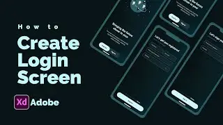 Login/Signup Page for Mobile App | Adobe XD Tutorial
