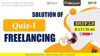 freelancing quiz 1 batch 06 | dstp 2.0 batch 06 freelancing quiz 1