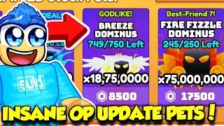 I GOT THE OP LIMITED ELEMENTAL DOMINUS PETS IN ARM WRESTLE SIMULATOR UPDATE!!
