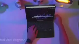 Capa Teclado Magic Keyborad RGB Gira 360° com Touchpad para iPad Air 4, 5 e iPad PRO