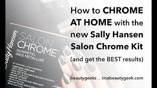 BEAUTYGEEKS: How to CHROME with REGULAR POLISH Sally Hansen Salon Chrome Kit