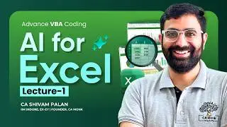 AI for Excel | Excel Automation Using AI (VBA Coding) | Lecture 1