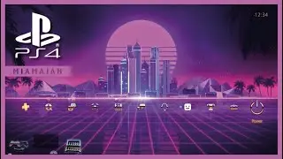 Synthwave City - Xposed | PS4 (Dynamic Theme) HD