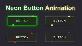 Neon Light Button Animation Effect On Hover using HTML And CSS Only | HTML & CSS Tutorial