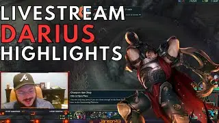 League of Legends Highlights from FIRST (real) STREAM! (Darius)