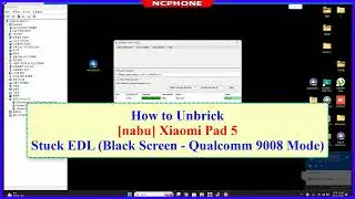 Xiaomi Pad 5 Bricked | Flashed wrong rom - Stuck EDL Black Screen - Qualcomm 9008 Mode