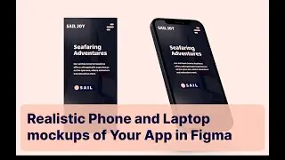 Phone and Laptop mockups of Your App in Figma
