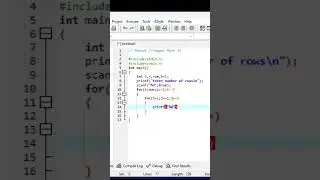C Programming Basic Pattern 📱🖥Tutorial || Part 12 || Pascal Triangle 