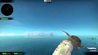 CS:GO | ★ Flip Knife | Case Hardened (Well-Worn) 90% OCEAN BLUE BS