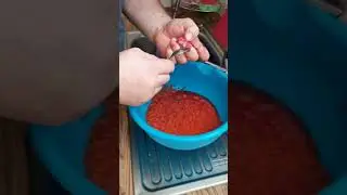 Как почистить красную икру.