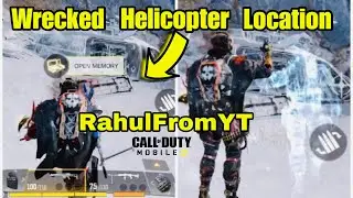 Find Wrecked Helicopter Location 📍in Heat 💀🔥BR - CODM #heat #wrecked #helicopter #ghost #fragments