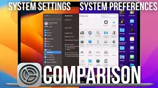 macOS System Preferences vs. System Settings comparison