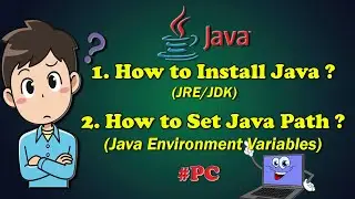 How to Install Java - JDK/JRE & How to Set Java Path in Windows 🤔🤔