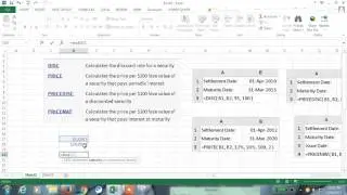 Excel 2013 Tutorial#102 Price Functions in Excel