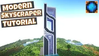 How to Build a Modern skyscraper in Minecraft -Full Tutorial