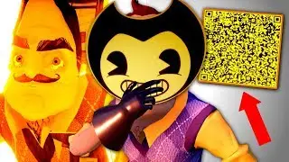 INTO BENDY'S BASEMENT & SECRET CODE - Hello Bendy (Hello Neighbor + Bendy Crossover)