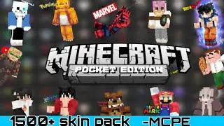 how to get skin pack in Minecraft pocket edition | 1500+ skins | download link for minecraft pe skin