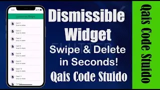 Hidden Widget in Flutter! 🔥 Dismissible Widget in Urdu/Hindi | Swipe to Delete List Items