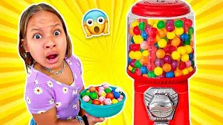 Mistério da Máquina de Chicletes com Gatinha das Artes | Gumball Machine Mystery Story for Kid