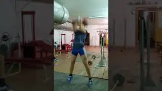 Гордеев Антон толчок гири 32кг.