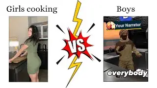 Girls cooking Vs boys 😂😱 #meme#girlVSboy