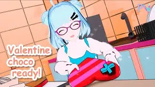 Making valentine Chocolate with Maru!(3D Blender animation)