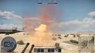 зенитка пытается попасть в самолёт в аркаде [War Thunder]