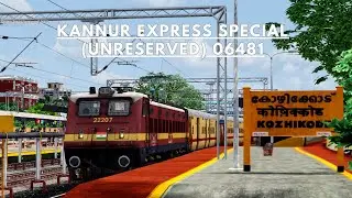 🔴Kannur Express Special (unreserved) 06481 4k | RAILWORKS | SCR| Tamil