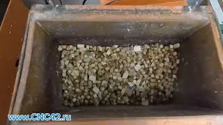 Обработка маслом дерева в галтовке
