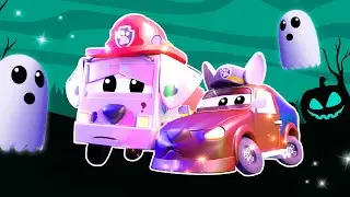 Eine Stunde lang Halloween Zeichentrickfilme für Kinder mit Lastwagen / Car City gruselig verspukt
