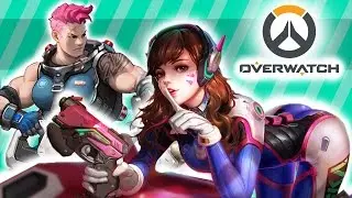 Overwatch Moments! - Awesome D.VA / Zarya combo!