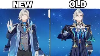 Neuvillette ‘Melusine Gift’ Skin vs Original | Side-by-Side Comparison Genshin Impact