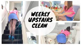 Clean With Me | Weekly Upstairs Clean | Kate Berry