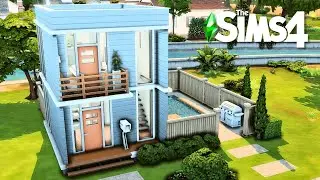 I Built a BASE GAME Loft in The Sims 4 💛