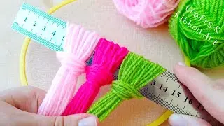 It's so Beautiful ! Amazing Flower Craft Ideas with Wool -DIY 3D Woolen Roses -Easy Home Decor Ideas