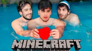MINECRAFT mas DIVIDIMOS A MESMA VIDA (com FogoQueimado e Fuji)